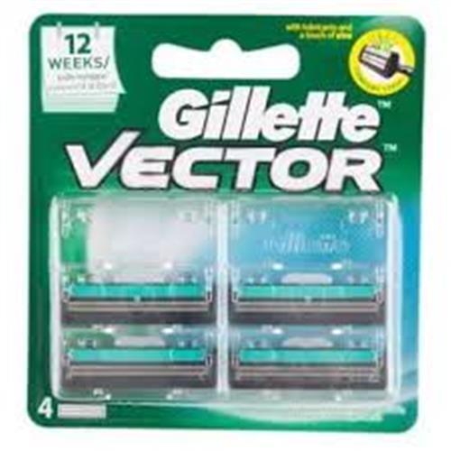 GILLETTE VECTOR BLADE 4CART...